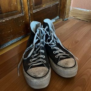 Black High-Top Sneakers